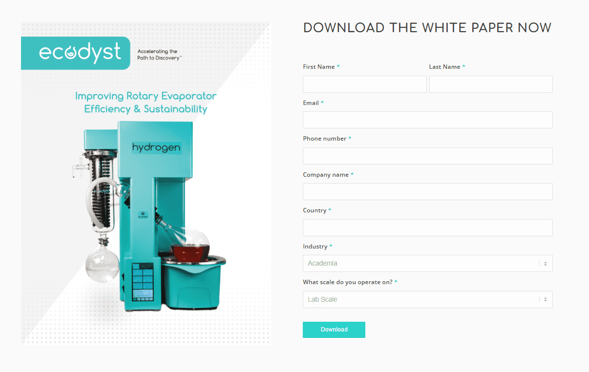Ecodyst white paper landing